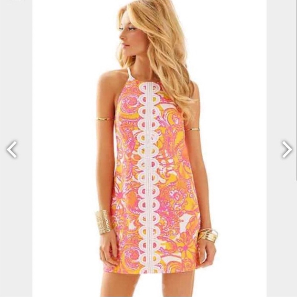 💫 RARE🌺 Lilly Pulitzer Annabelle Shift Dress Sea and Be Seen | Size 8 - LIKE NEW